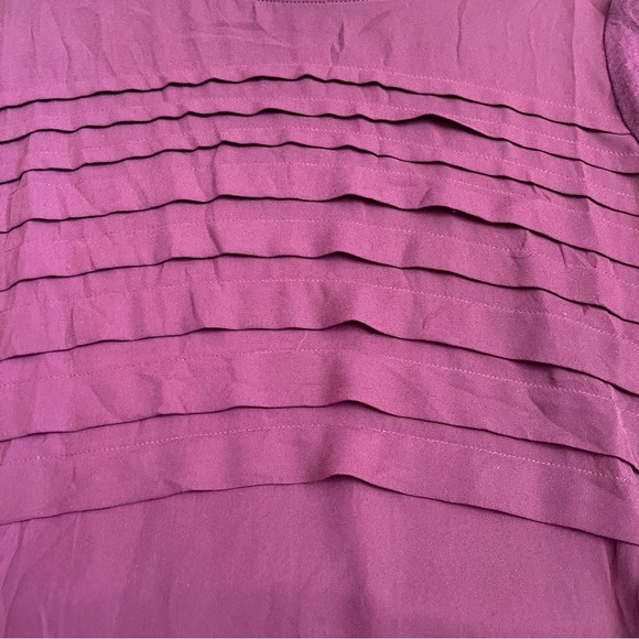 Loft Outlet Purple Ruffle Tee - Picture 3 of 4